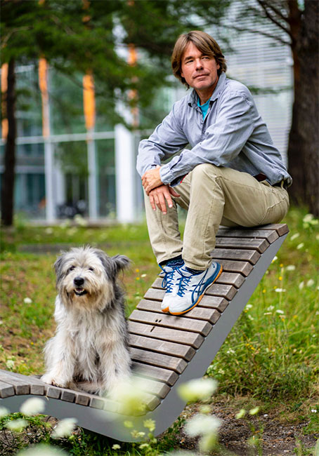 Matthias Tunger mit Hund Balou